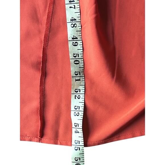 NWT Flamingo High Front Orange Maxi Dress Women's Small - Picture 7 of 9